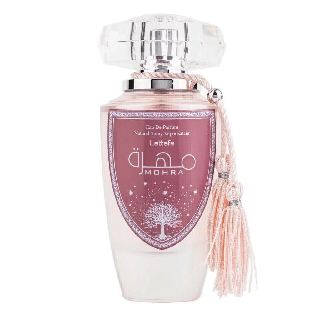Lattafa Mohra Silky Rose Eau De Parfum 100ml – Long-Lasting Silky Sweet Floral Rose Perfume for Women by Lattafa