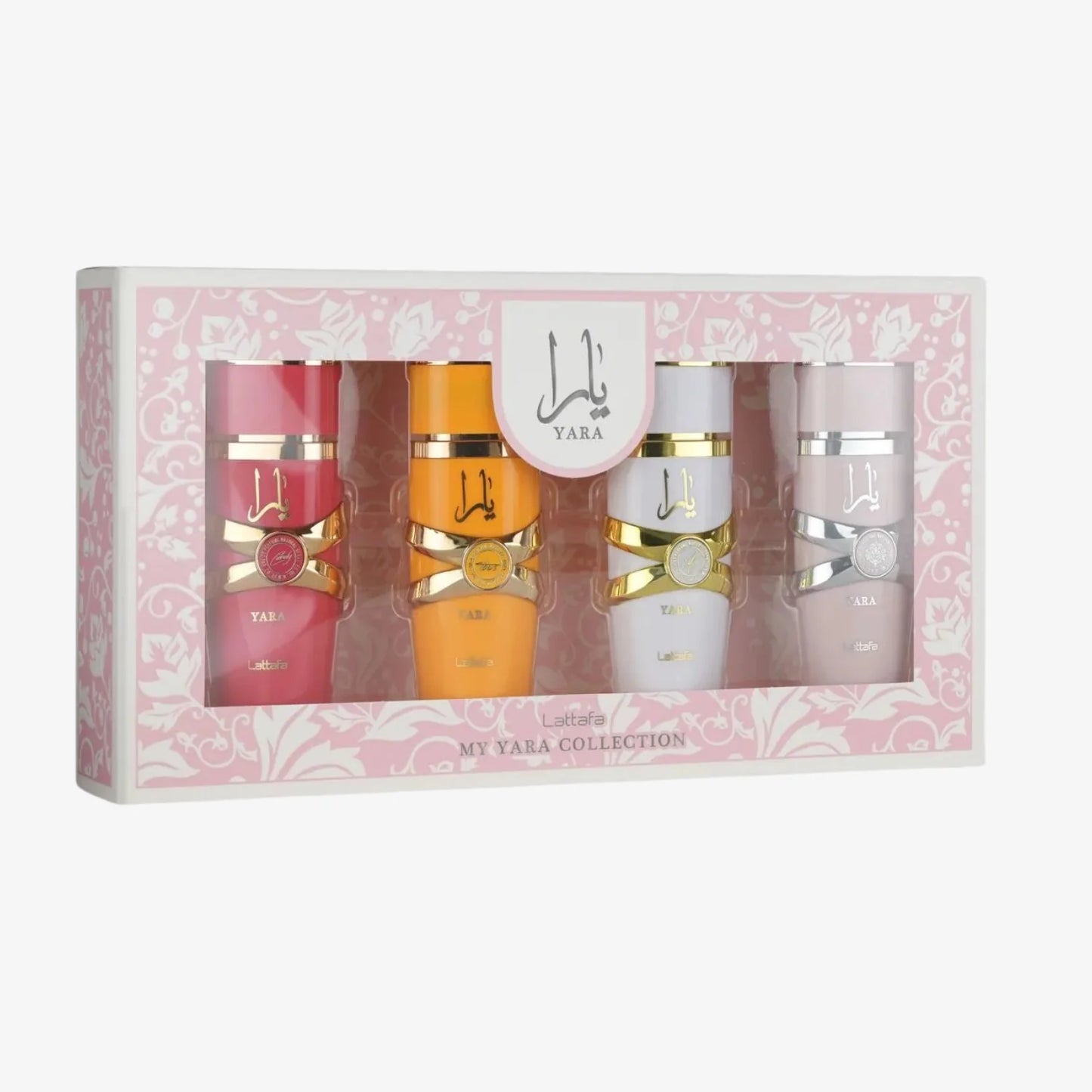 Lattafa Yara Mini Collection 25ml – 4-Piece Set (Yara Pink, Yara Moi, Yara Tous, Yara Candy) | Long Lasting Eau De Parfum