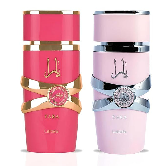LATTAFA SET - YARA 5th ANIVERSARY GIFT SET : YARA 3.4 EDP + YARA CANDY 3.4 EDP