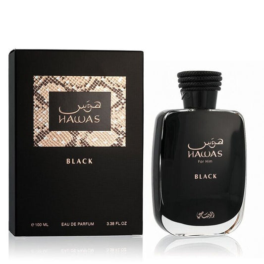 Hawas Black for Him by Rasasi – Eau de Parfum 100ml
