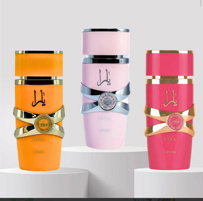 Lattafa Yara 3-Piece Perfume Combo – Yara, Yara Tous & Yara Candy