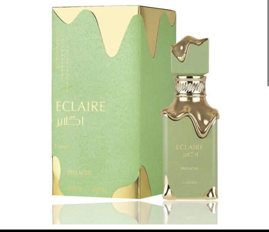 Lattafa Eclaire Pistache Eau De Parfum 100ml – Long-Lasting Pistachio Vanilla Creamy Gourmand Perfume for Women by Lattafa